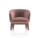 Stylish Lulu Accent Chair by Dynamic with plush fabric upholstery and modern design, showcasing comfortable seating and sleek style.
