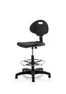 Dynamic Malaga polyurethane medium-back hi-rise draughtsman office chair with adjustable height and ergonomic design.