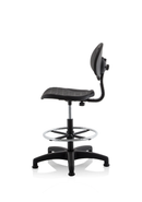 Dynamic Malaga polyurethane office chair with medium back and hi-rise draughtsman design, ideal for task and operator seating.