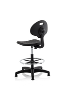 Dynamic Malaga polyurethane medium-back hi-rise draughtsman office chair with ergonomic design and adjustable features.