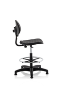 Dynamic Malaga polyurethane office chair with medium back and high-rise draughtsman style for task and operator seating.