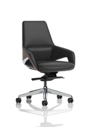 Black Olive Executive Chair by Dynamic featuring a sleek design with a cushioned seat and backrest for office comfort.