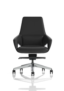 Black Olive Executive Chair by Dynamic with ergonomic design and padded armrests, ideal for office or study room.