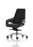 Black Olive Executive Chair by Dynamic, featuring a sleek design with plush upholstery and sturdy armrests.