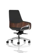 Black Olive Executive Chair by Dynamic with ergonomic design and padded armrests, ideal for office or workspace seating.