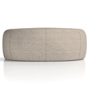 Dynamic Phoebe curved sofa with plush upholstery and modern design, shown in a cozy living room setting.