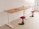 Dynamic Spry Task Operator Stool with adjustable height and ergonomic design, shown in a modern workspace setting.