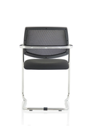 Dynamic Swift medium back cantilever visitor chair with sleek design and chrome legs, ideal for office reception areas.