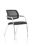 Dynamic Swift Medium Back Visitor Chair with straight legs, featuring a comfortable cushioned seat and modern design for office spaces.