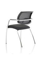 Dynamic Swift Medium Back Visitor Chair with straight legs, featuring a comfortable padded seat and supportive backrest.