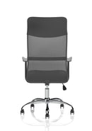 Dynamic Vegalite Executive Mesh Chair with arms, black ergonomic office chair featuring adjustable armrests and breathable mesh back