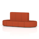 Dynamic Mawsley modular seating set with high back 10-seater capsule island, featuring plush cushions and modern design.