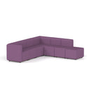 Dynamic Mawsley modular seating set with an L-shaped right arm chaise corner sofa showing plush fabric upholstery and modern design.