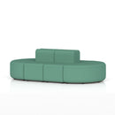 Dynamic Mawsley Modular Seating Set with low back 8-seater capsule island for versatile outdoor lounge use.