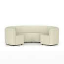 Dynamic Mawsley Modular Seating Set low back circular booth with plush cushions and modern design, ideal for stylish lounge areas.