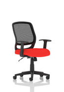 Dynamic Mave Medium Mesh Back Office Chair with bespoke fabric, ergonomic task design and adjustable features.