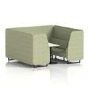 Brixworth Booth With White Table Single Tone - 6 Seater - NWOF