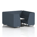 Brixworth Booth With White Table Single Tone - 6 Seater - NWOF