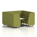 Brixworth Booth With White Table Single Tone - 6 Seater - NWOF