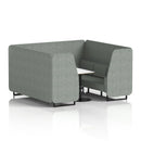 Brixworth Booth With White Table Single Tone - 6 Seater - NWOF