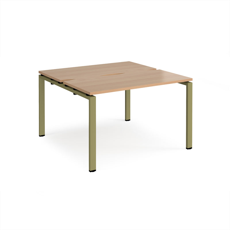 Adapt Back to Back Desks 600mm Deep - Beech