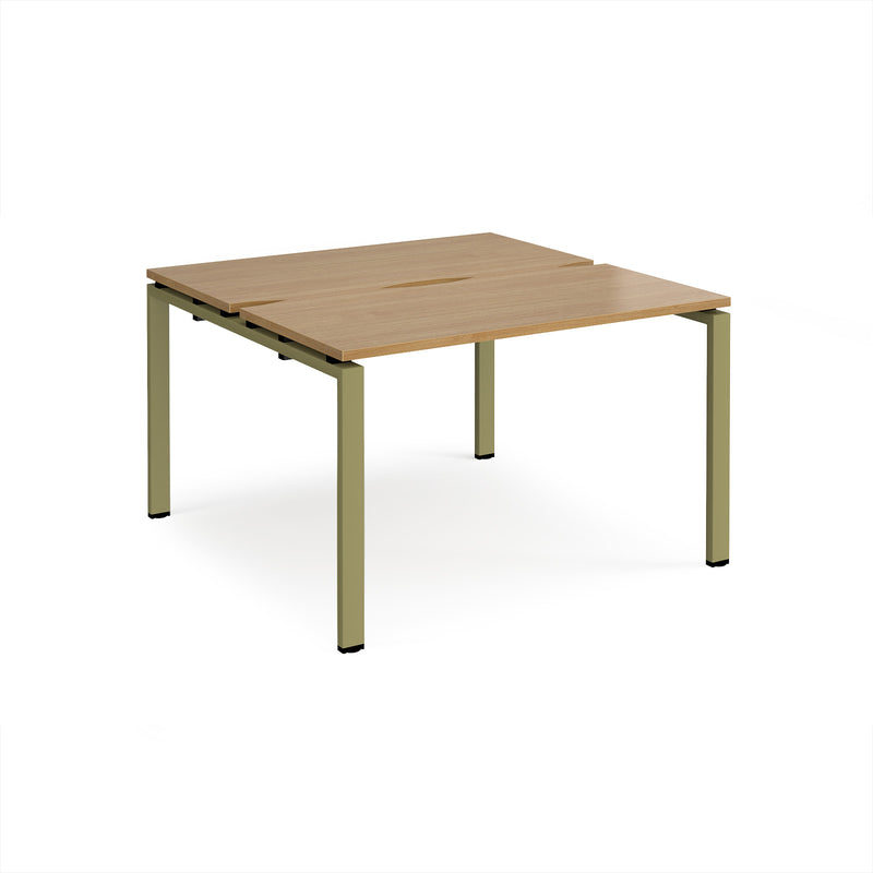 Adapt Back to Back Desks 600mm Deep - Oak