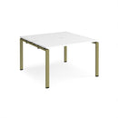 Adapt Back to Back Desks 600mm Deep - White - NWOF