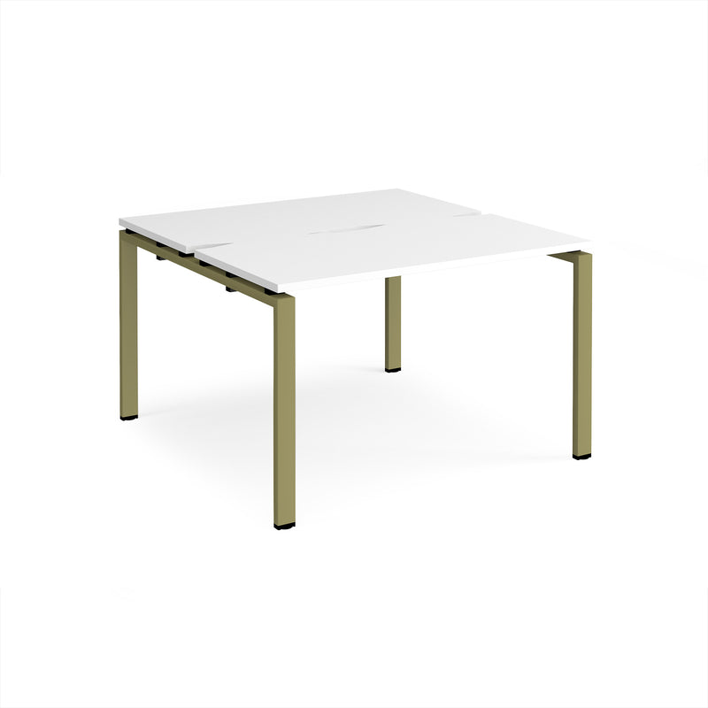 Adapt Back to Back Desks 600mm Deep - White