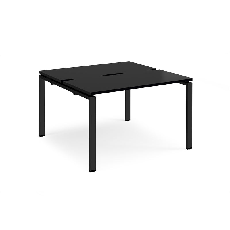 Adapt Back to Back Desks 600mm Deep - Black