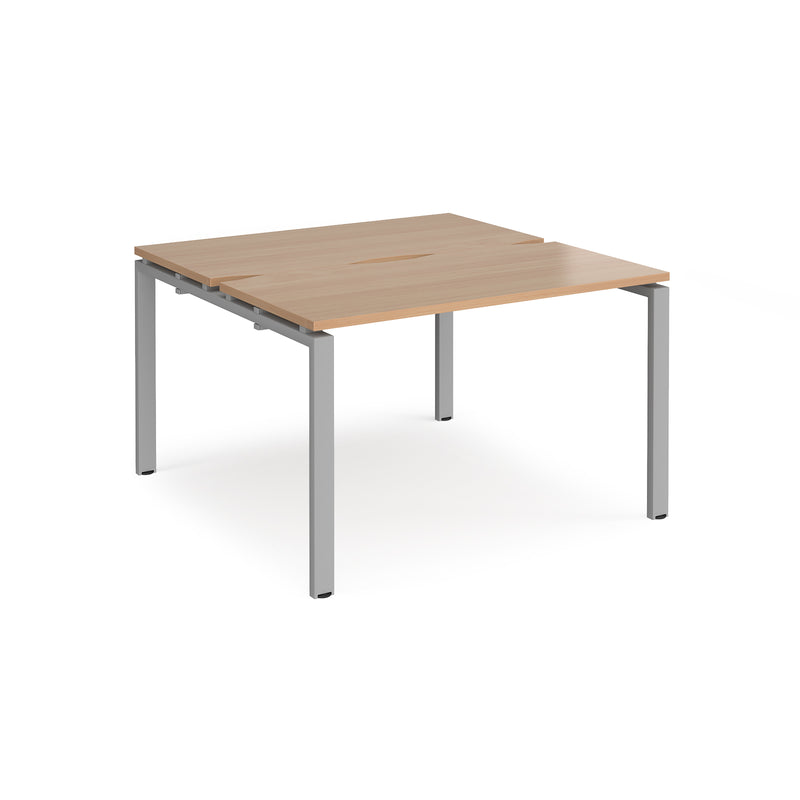 Adapt Back to Back Desks 600mm Deep - Beech