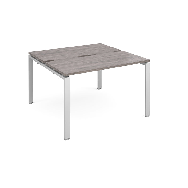 Adapt Back to Back Desks 600mm Deep - Grey Oak