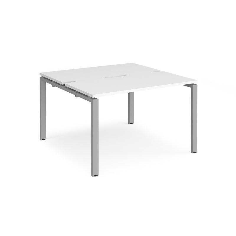 Adapt Back to Back Desks 600mm Deep - White