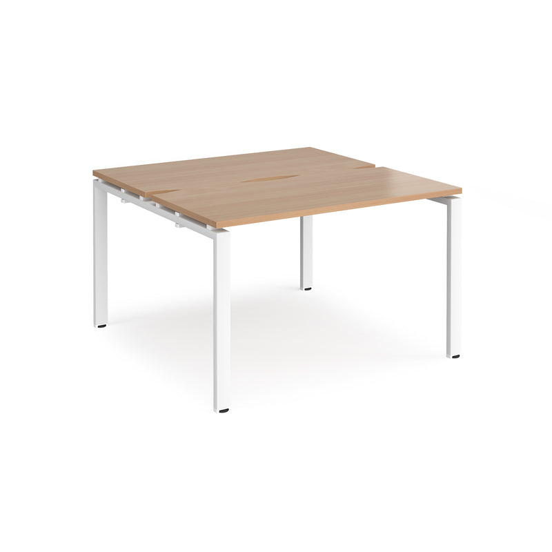 Adapt Back to Back Desks 600mm Deep - Beech