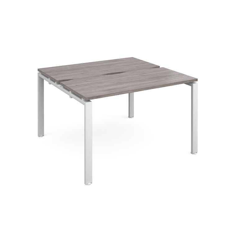 Adapt Back to Back Desks 600mm Deep - Grey Oak