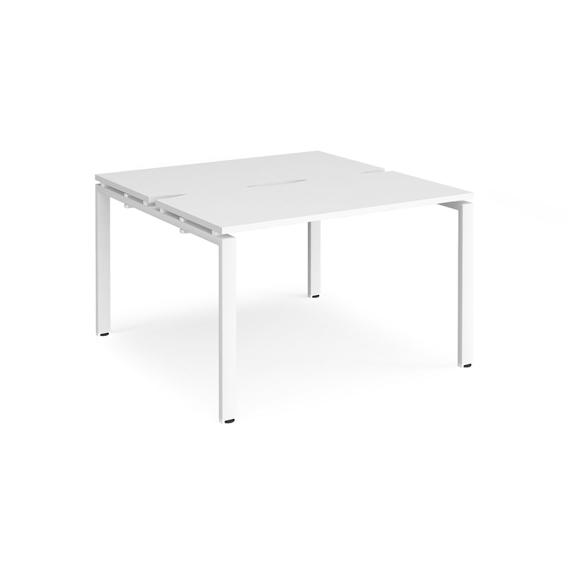Adapt Back to Back Desks 600mm Deep - White