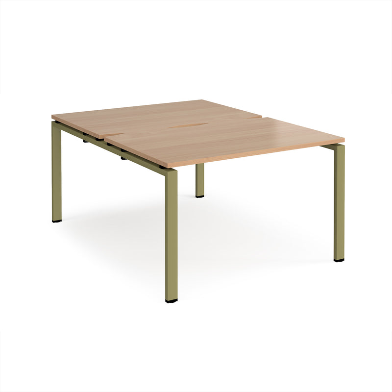 Adapt Back to Back Desks 800mm Deep - Beech