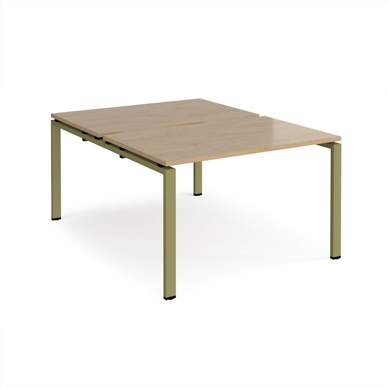 Adapt Back to Back Desks 800mm Deep - Oak