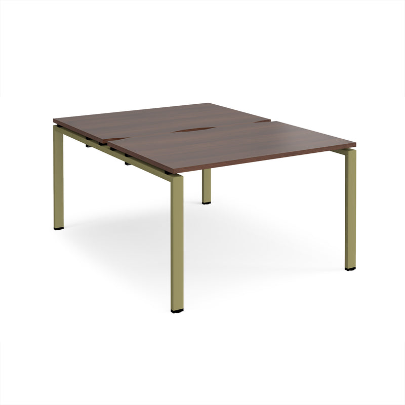 Adapt Back to Back Desks 800mm Deep - Walnut
