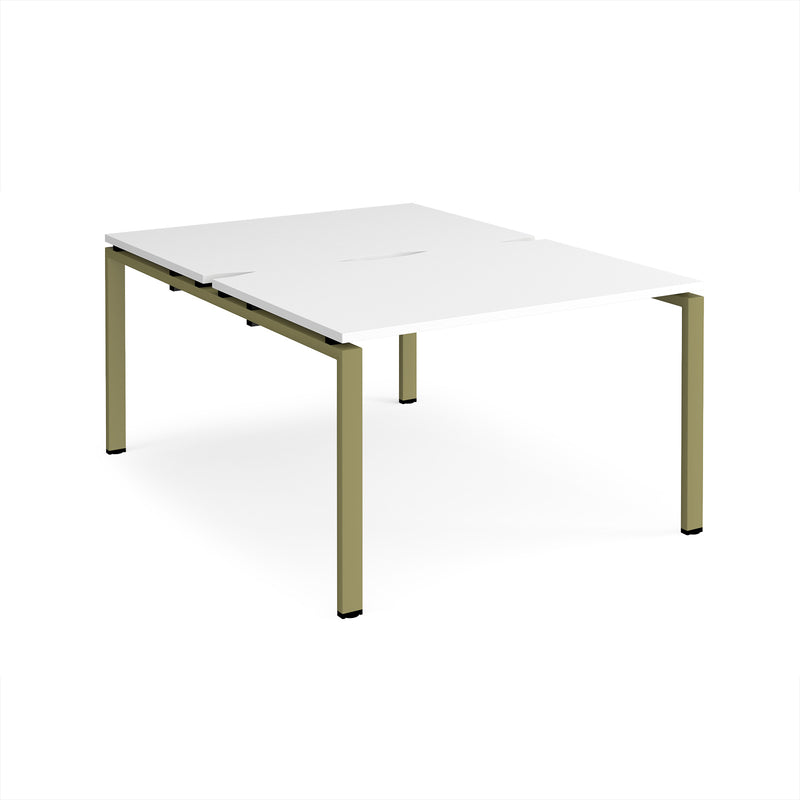 Adapt Back to Back Desks 800mm Deep - White