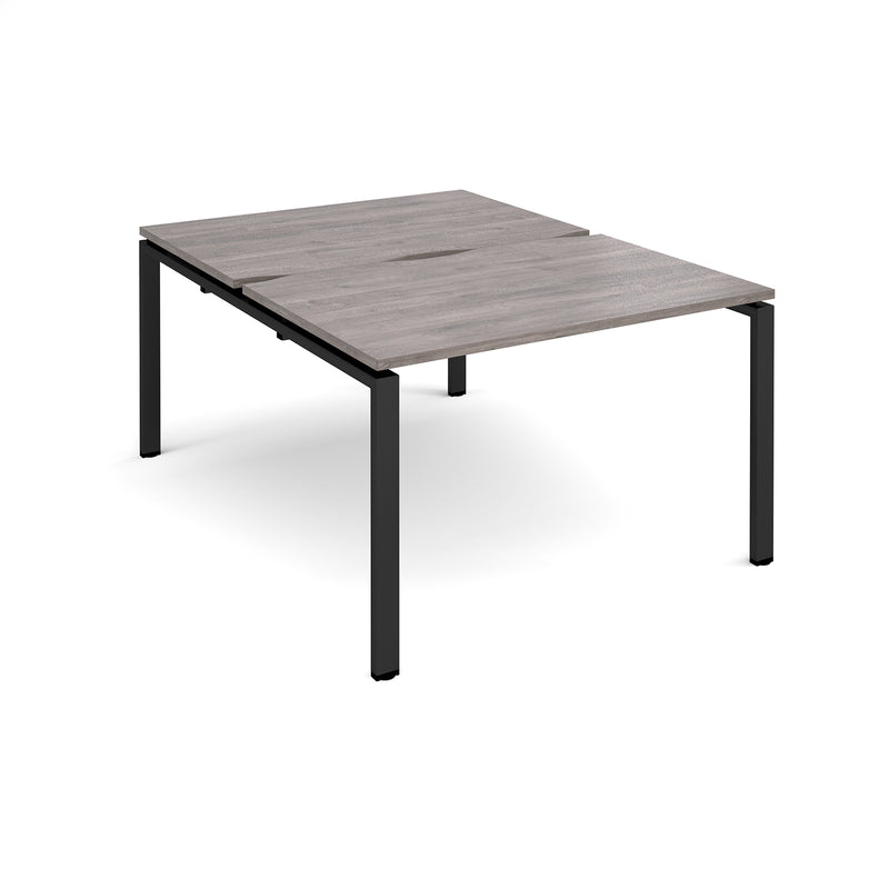 Adapt Back to Back Desks 800mm Deep - Grey Oak