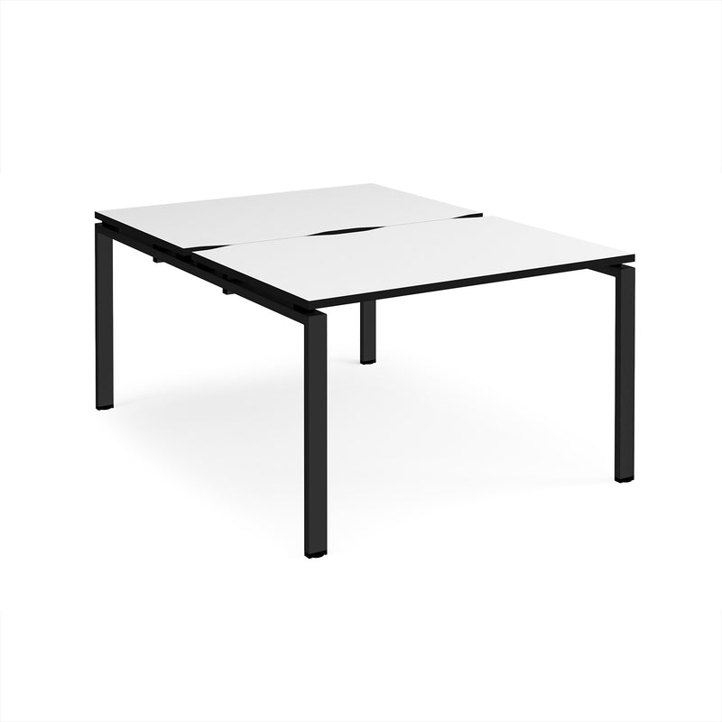 Adapt Back to Back Desks 800mm Deep - White/Black