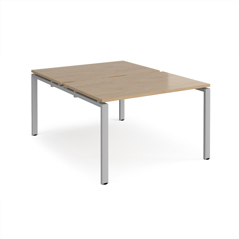 Adapt Back to Back Desks 800mm Deep - Kendal Oak
