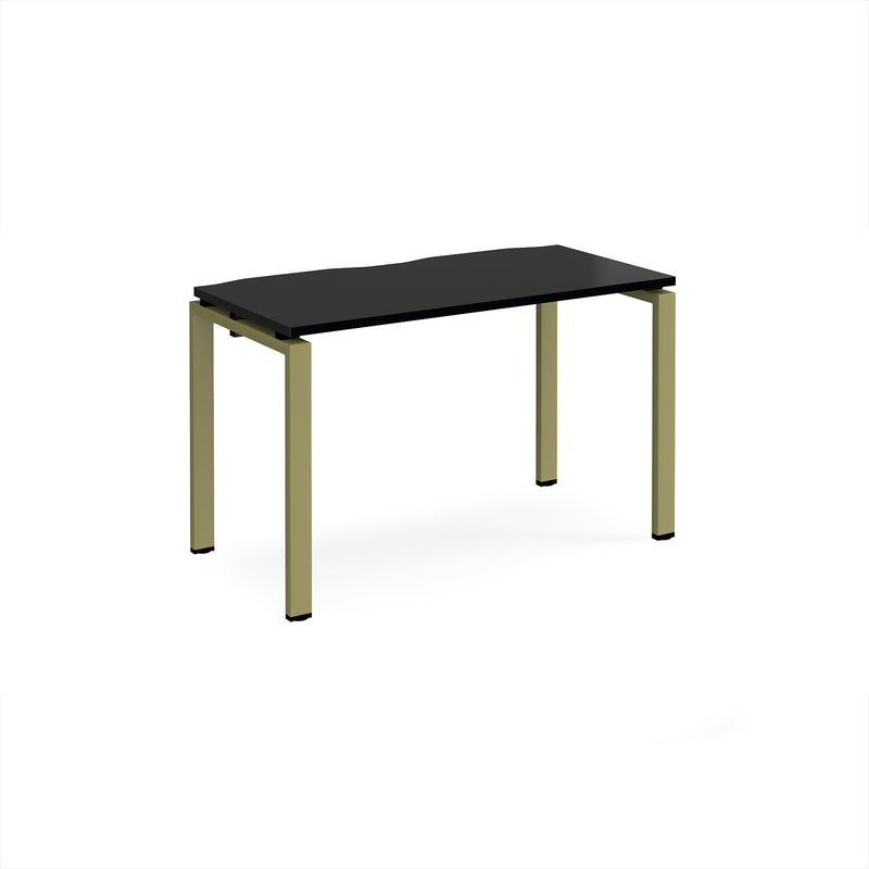 Adapt Single Desk 600mm Deep - Black