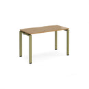 Adapt Single Desk 600mm Deep - Oak - NWOF