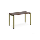 Adapt Single Desk 600mm Deep - Walnut - NWOF