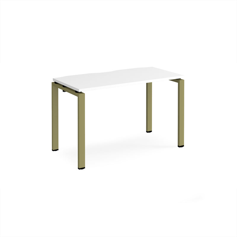 Adapt Single Desk 600mm Deep - White