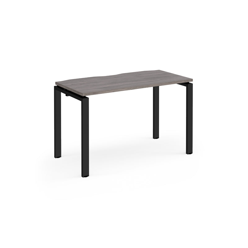 Adapt Single Desk 600mm Deep - Grey Oak