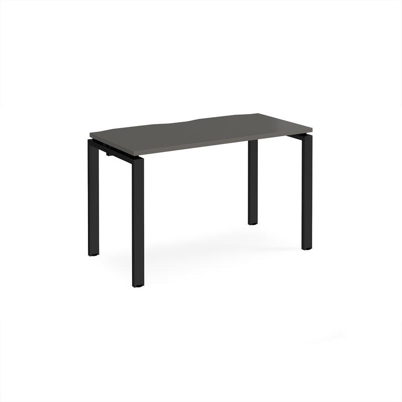 Adapt Single Desk 600mm Deep - Storm Grey