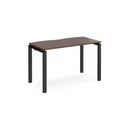 Adapt Single Desk 600mm Deep - Walnut - NWOF