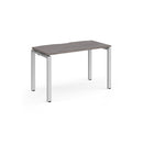 Adapt Single Desk 600mm Deep - Grey Oak - NWOF
